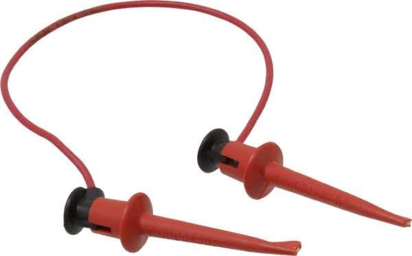 Pomona - Red Electrical Test Equipment Patch Cord - Use with Test Clips - All Tool & Supply