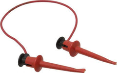 Pomona - Red Electrical Test Equipment Patch Cord - Use with Test Clips - All Tool & Supply