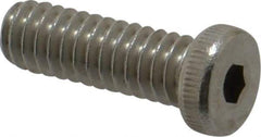 Value Collection - 1/4-20 UNC Hex Socket Drive, Low Socket Cap Screw - Grade 18-8 Stainless Steel, 3/4" Length Under Head - All Tool & Supply