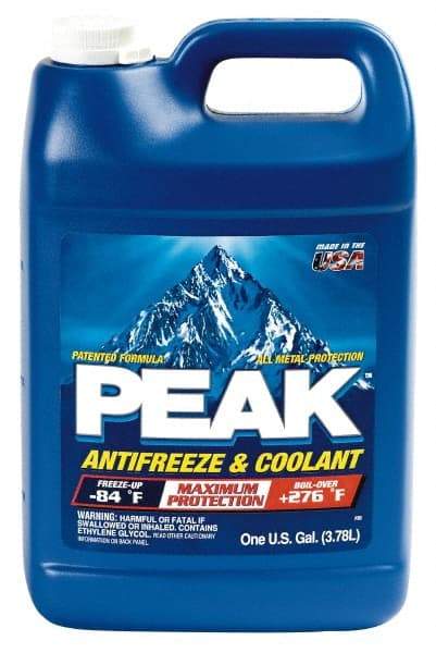 Peak - 1 Gal Antifreeze & Coolant - Ethylene Glycol & Conventional Inhibitors Composition - All Tool & Supply