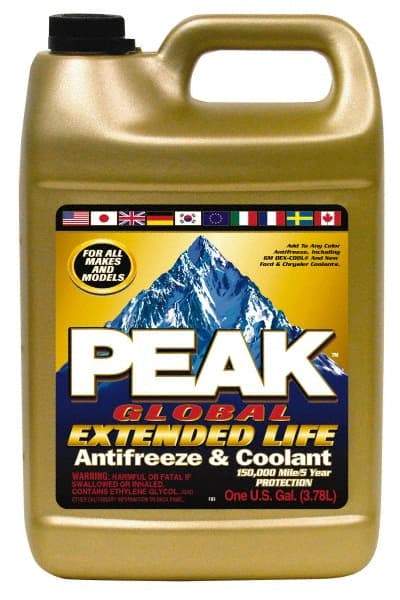 Peak - 1 Gal Extended Antifreeze & Coolant - Ethylene Glycol & Organic Acid Inhibitor Composition - All Tool & Supply