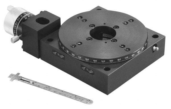 Parker - Rotary Positioning Stages Style: Worm Gear Drive Heavy Load Stage Thread Size: 1/4-20 - All Tool & Supply