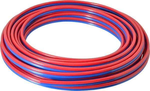 Coilhose Pneumatics - 5/32" ID x 1/4" OD, 50' Long, Polyurethane Tube - Red/Blue, 125 Max psi, 95 Hardness - All Tool & Supply