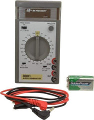 B&K Precision - 0/-20 dB, 600 Ohm, 1,500 MHz Sine Wave, Analog Display Function Generator - 10 ppm Wave Accuracy, 20 dB Amplitude, Includes 9V Battery, Instruction Manual, Two Standard Banana Plug to Insulated Clip Test Leads - All Tool & Supply