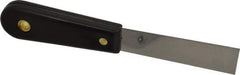 Value Collection - 1" Wide Stainless Steel Putty Knife - Stiff, Nylon Handle, 7.68" OAL - All Tool & Supply