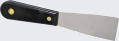 Value Collection - 1-1/2" Wide Chisel Edge Blade Stainless Steel Putty Knife - Nylon Handle, 7.68" OAL - All Tool & Supply