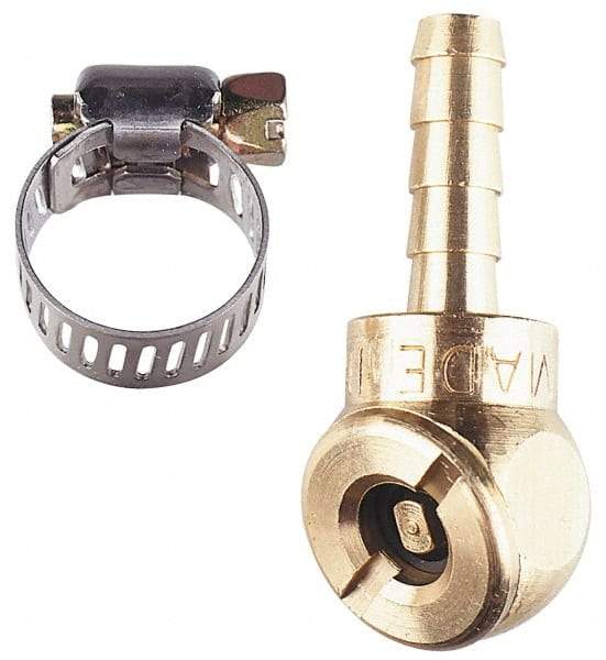 Coilhose Pneumatics - Air Hose Chuck & Worm Drive Clamp - 1/4" Thread - All Tool & Supply