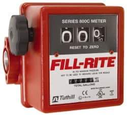 Tuthill - 1" NPT Port Fuel Flowmeter - 50 Max psi, 5 to 20 GPM, Aluminum - All Tool & Supply