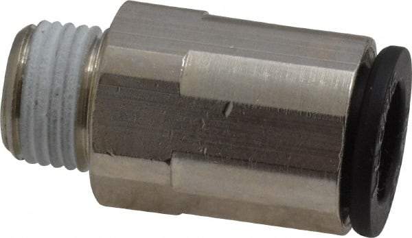 Legris - 5/16" Outside Diam, 1/8 BSPT, Nickel Plated Brass Push-to-Connect Tube Male Connector - 290 Max psi - All Tool & Supply