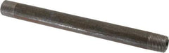 Made in USA - Schedule 80, 3/8" Diam x 7" Long Black Pipe Nipple - Threaded - All Tool & Supply