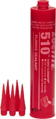 Loctite - 300ml 510 Gasket Eliminator Flange Sealant - -65 to 400°F, Red, Comes in Cartridge - All Tool & Supply