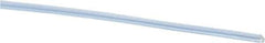 Made in USA - 1/64" ID x 0.033" OD, Cut to Length (500' Standard Length) PTFE Tube - Natural White, 60 Hardness - All Tool & Supply