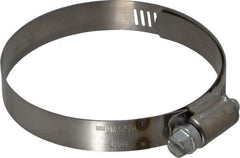 IDEAL TRIDON - SAE Size 40, 2-1/16 to 3" Diam, Stainless Steel Shielded Worm Drive Clamp - Material Grade 201, Series 613 - All Tool & Supply