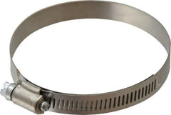 IDEAL TRIDON - SAE Size 52, 2-13/16 to 3-3/4" Diam, Stainless Steel Shielded Worm Drive Clamp - Material Grade 201, Series 613 - All Tool & Supply