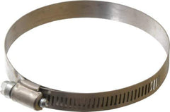 IDEAL TRIDON - SAE Size 56, 3-1/16 to 4" Diam, Stainless Steel Shielded Worm Drive Clamp - Material Grade 201, Series 613 - All Tool & Supply