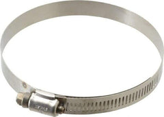 IDEAL TRIDON - SAE Size 60, 3-9/16 to 4-1/4" Diam, Stainless Steel Shielded Worm Drive Clamp - Material Grade 201, Series 613 - All Tool & Supply