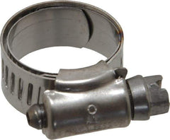 IDEAL TRIDON - SAE Size 8, 5/8 to 1" Diam, Stainless Steel Shielded Worm Drive Clamp - Material Grade 301, Series 615 - All Tool & Supply