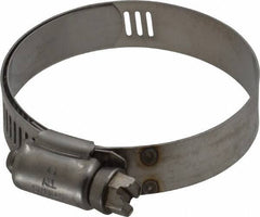 IDEAL TRIDON - SAE Size 28, 1-5/16 to 2-1/4" Diam, Stainless Steel Shielded Worm Drive Clamp - Material Grade 301, Series 615 - All Tool & Supply