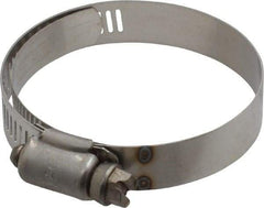 IDEAL TRIDON - SAE Size 32, 1-9/16 to 2-1/2" Diam, Stainless Steel Shielded Worm Drive Clamp - Material Grade 301, Series 615 - All Tool & Supply