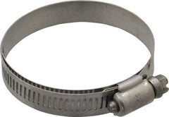 IDEAL TRIDON - SAE Size 36, 1-13/16 to 2-3/4" Diam, Stainless Steel Shielded Worm Drive Clamp - Material Grade 301, Series 615 - All Tool & Supply