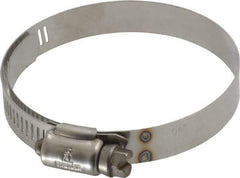 IDEAL TRIDON - SAE Size 40, 2-1/16 to 3" Diam, Stainless Steel Shielded Worm Drive Clamp - Material Grade 301, Series 615 - All Tool & Supply