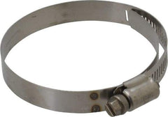 IDEAL TRIDON - SAE Size 44, 2-5/16 to 3-1/4" Diam, Stainless Steel Shielded Worm Drive Clamp - Material Grade 301, Series 615 - All Tool & Supply