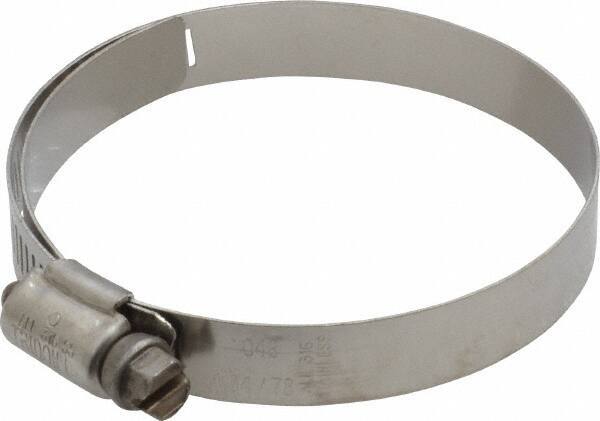 IDEAL TRIDON - SAE Size 48, 2-9/16 to 3-1/2" Diam, Stainless Steel Shielded Worm Drive Clamp - Material Grade 301, Series 615 - All Tool & Supply