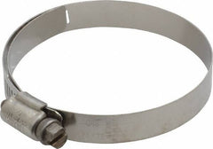 IDEAL TRIDON - SAE Size 48, 2-9/16 to 3-1/2" Diam, Stainless Steel Shielded Worm Drive Clamp - Material Grade 301, Series 615 - All Tool & Supply