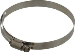 IDEAL TRIDON - SAE Size 60, 3-9/16 to 4-1/4" Diam, Stainless Steel Shielded Worm Drive Clamp - Material Grade 301, Series 615 - All Tool & Supply