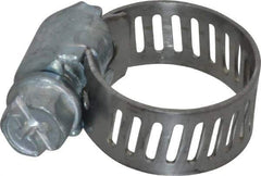 IDEAL TRIDON - SAE Size 4, 5/16 to 5/8" Diam, Carbon Steel Miniature Worm Drive Clamp - 5/16" Wide, Series 300 - All Tool & Supply