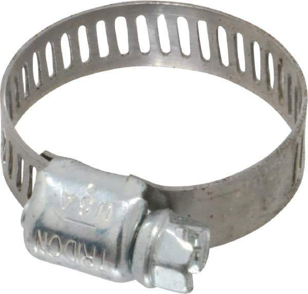 IDEAL TRIDON - SAE Size 8, 7/16 to 1" Diam, Carbon Steel Miniature Worm Drive Clamp - 5/16" Wide, Series 300 - All Tool & Supply