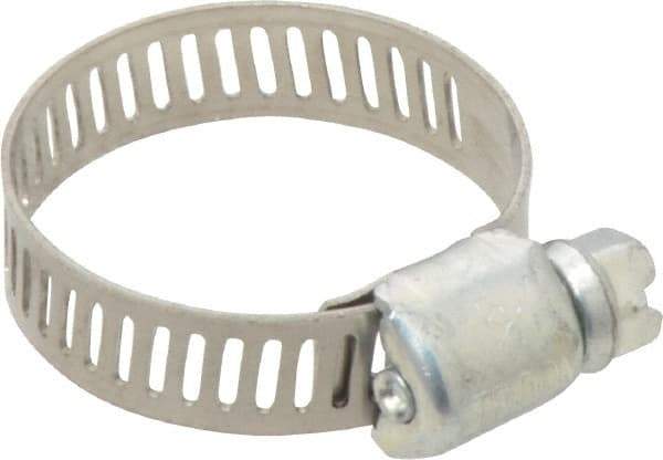 IDEAL TRIDON - SAE Size 10, 1/2 to 1-1/16" Diam, Carbon Steel Miniature Worm Drive Clamp - 5/16" Wide, Series 300 - All Tool & Supply