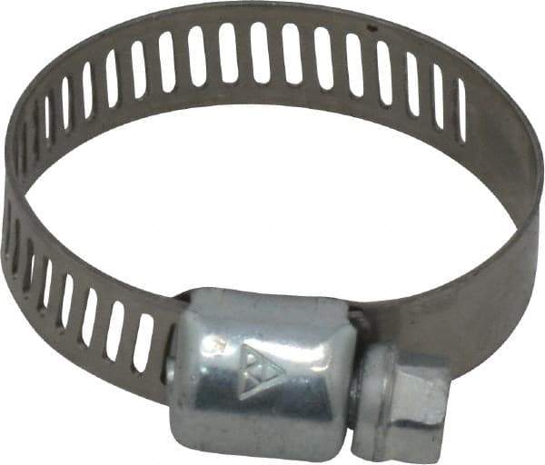 IDEAL TRIDON - SAE Size 12, 9/16 to 1-1/4" Diam, Carbon Steel Miniature Worm Drive Clamp - 5/16" Wide, Series 300 - All Tool & Supply