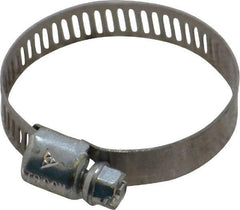 IDEAL TRIDON - SAE Size 16, 11/16 to 1-1/2" Diam, Carbon Steel Miniature Worm Drive Clamp - 5/16" Wide, Series 300 - All Tool & Supply