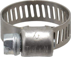 IDEAL TRIDON - SAE Size 6, 5/16 to 7/8" Diam, Stainless Steel Miniature Worm Drive Clamp - 5/16" Wide, Material Grade 301, Series 325 - All Tool & Supply