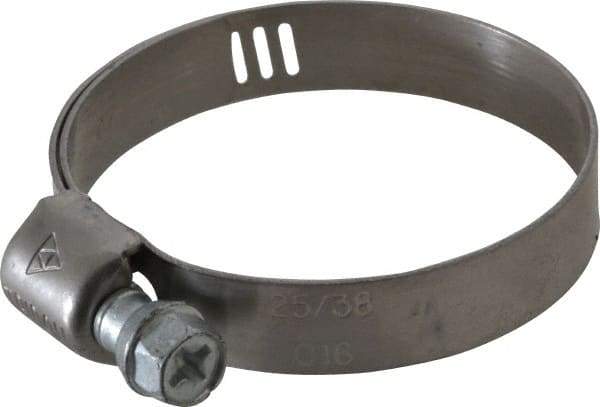 IDEAL TRIDON - SAE Size 16, 11/16 to 1-1/2" Diam, Stainless Steel Miniature Worm Drive Clamp - 5/16" Wide, Material Grade 301, Series 325 - All Tool & Supply