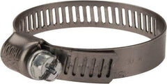 IDEAL TRIDON - SAE Size 20, 7/8 to 1-3/4" Diam, Stainless Steel Miniature Worm Drive Clamp - 5/16" Wide, Material Grade 301, Series 325 - All Tool & Supply