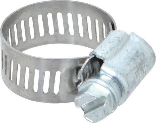 IDEAL TRIDON - SAE Size 10, 9/16 to 1-1/16" Diam, Carbon Steel Worm Drive Clamp - 1/2" Wide, Series 600 - All Tool & Supply