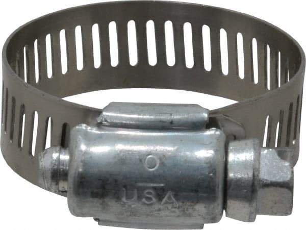 IDEAL TRIDON - SAE Size 16, 11/16 to 1-1/2" Diam, Carbon Steel Worm Drive Clamp - 1/2" Wide, Series 600 - All Tool & Supply