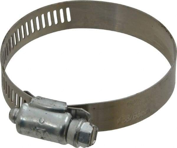 IDEAL TRIDON - SAE Size 32, 1-9/16 to 2-1/2" Diam, Carbon Steel Worm Drive Clamp - 1/2" Wide, Series 600 - All Tool & Supply