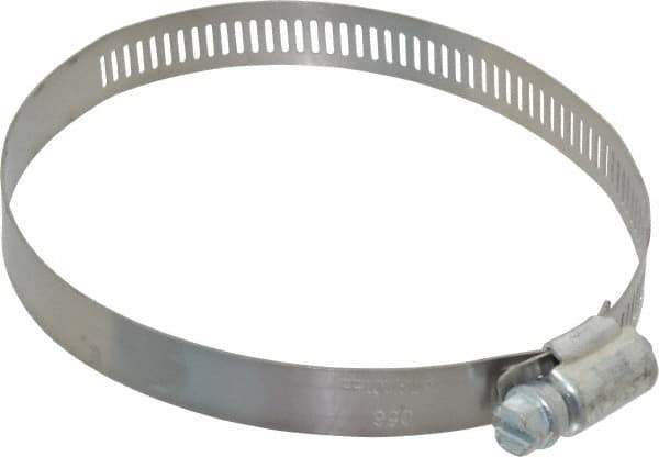 IDEAL TRIDON - SAE Size 56, 3-1/16 to 4" Diam, Carbon Steel Worm Drive Clamp - 1/2" Wide, Series 600 - All Tool & Supply