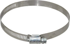 IDEAL TRIDON - SAE Size 72, 3 to 5" Diam, Carbon Steel Worm Drive Clamp - 1/2" Wide, Series 600 - All Tool & Supply