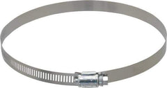 IDEAL TRIDON - SAE Size 96, 4-1/2 to 6-1/2" Diam, Carbon Steel Worm Drive Clamp - 1/2" Wide, Series 600 - All Tool & Supply