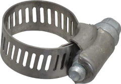 IDEAL TRIDON - SAE Size 8, 7/16 to 1" Diam, Stainless Steel Worm Drive Clamp - 1/2" Wide, Material Grade 201, Series 611 - All Tool & Supply