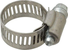 IDEAL TRIDON - SAE Size 10, 9/16 to 1-1/16" Diam, Stainless Steel Worm Drive Clamp - 1/2" Wide, Material Grade 201, Series 611 - All Tool & Supply