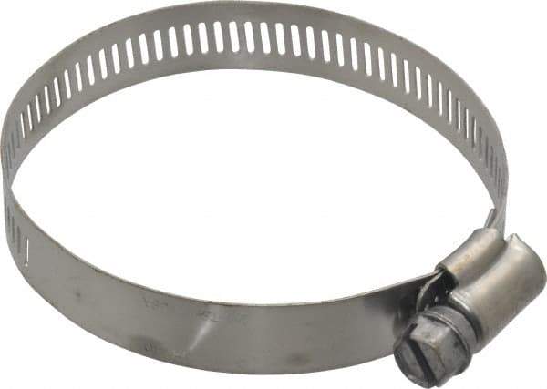 IDEAL TRIDON - SAE Size 40, 2-1/16 to 3" Diam, Stainless Steel Worm Drive Clamp - 1/2" Wide, Material Grade 201, Series 611 - All Tool & Supply