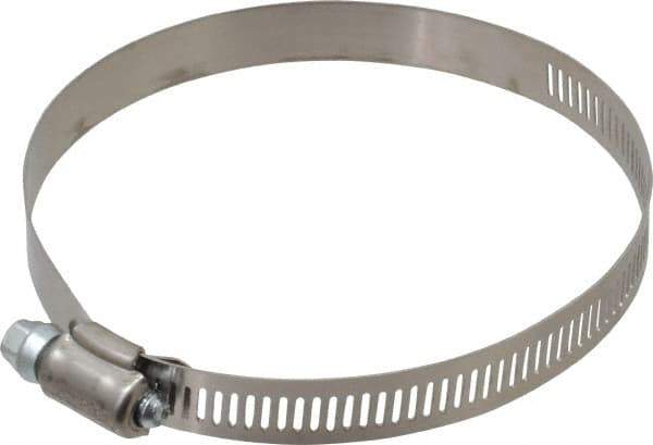 IDEAL TRIDON - SAE Size 60, 3-5/16 to 4-1/4" Diam, Stainless Steel Worm Drive Clamp - 1/2" Wide, Material Grade 201, Series 611 - All Tool & Supply