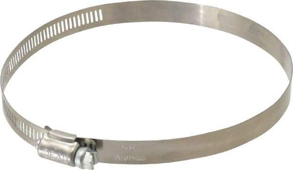 IDEAL TRIDON - SAE Size 80, 3-1/2 to 5-1/2" Diam, Stainless Steel Worm Drive Clamp - 1/2" Wide, Material Grade 201, Series 611 - All Tool & Supply