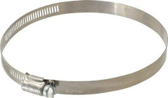 IDEAL TRIDON - SAE Size 80, 3-1/2 to 5-1/2" Diam, Stainless Steel Worm Drive Clamp - 1/2" Wide, Material Grade 201, Series 611 - All Tool & Supply