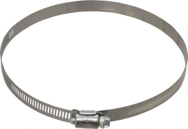 IDEAL TRIDON - SAE Size 96, 4-1/2 to 6-1/2" Diam, Stainless Steel Worm Drive Clamp - 1/2" Wide, Material Grade 201, Series 611 - All Tool & Supply